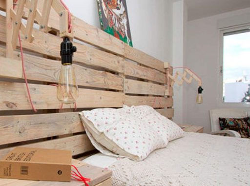 Cabecero con Palets 】 Como Hacerlos y Venta de Cabeceros